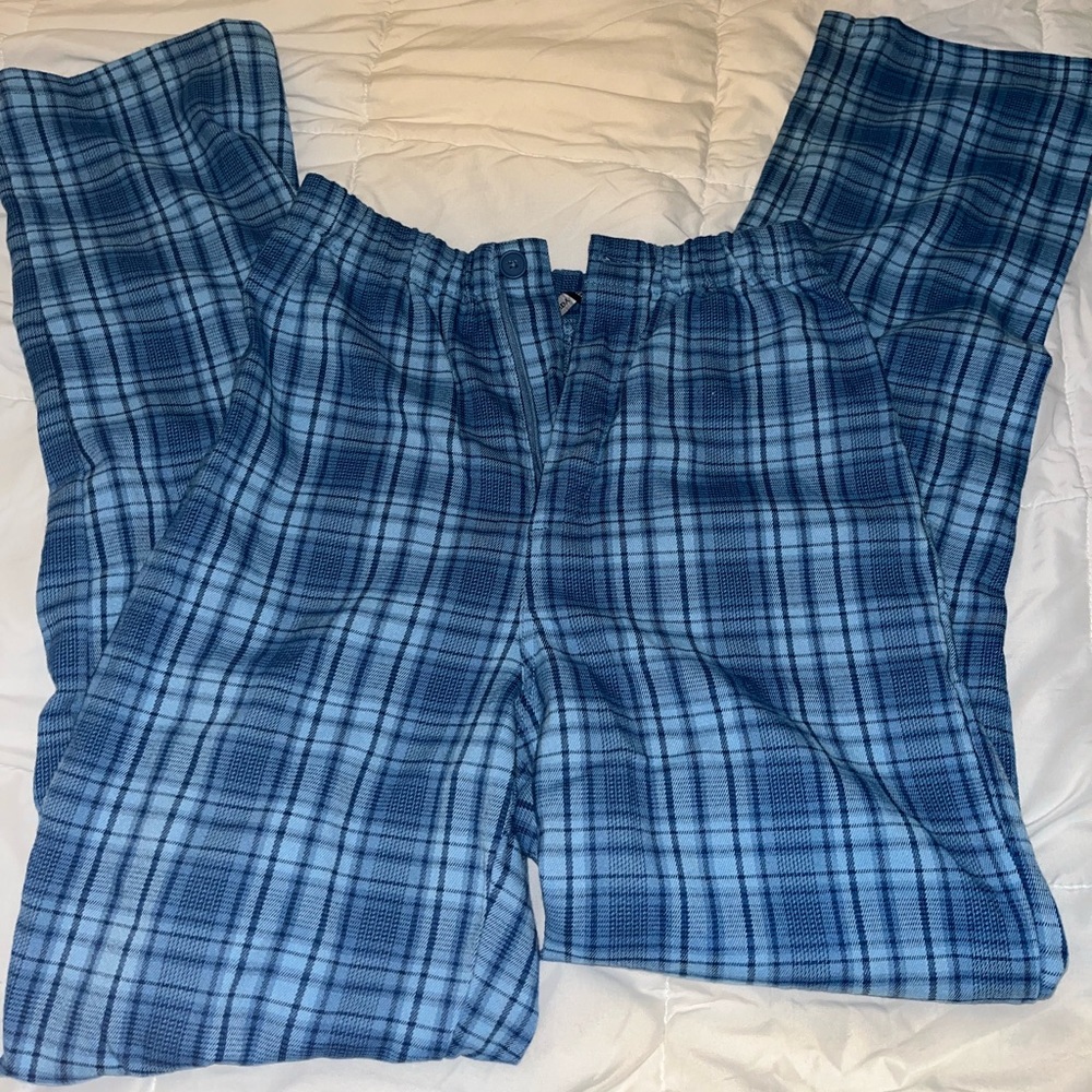 Brandy Melville plaid blue pants, never worn